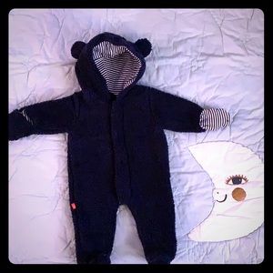 Magnificent Baby Winter Bunting Fleece Onepiece NB